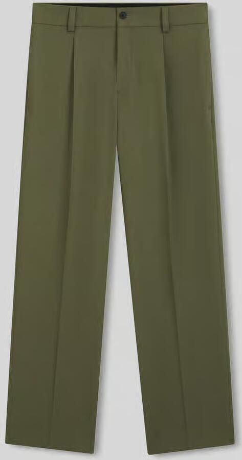 HUGO relaxed fit pantalon met bandplooien - Foto 2