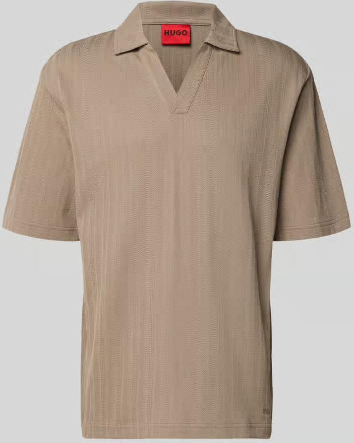 HUGO relaxed fit poloshirt met structuurpatroon model 'DALIBO' - Foto 2