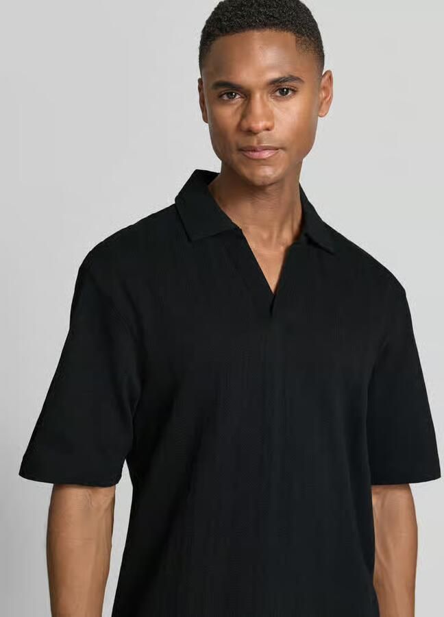HUGO relaxed fit poloshirt met structuurpatroon model 'DALIBO'