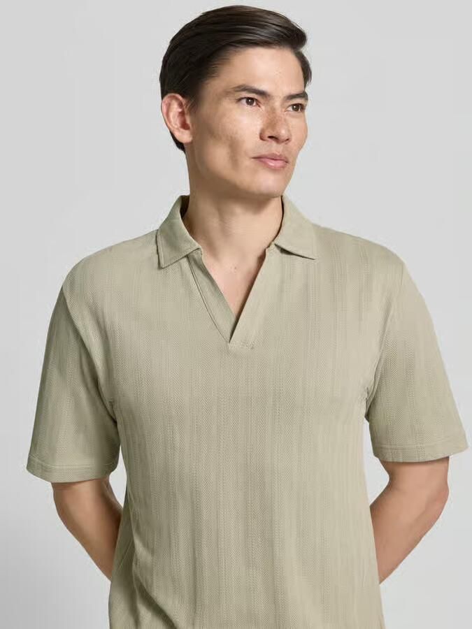 HUGO relaxed fit poloshirt met structuurpatroon model 'DALIBO'