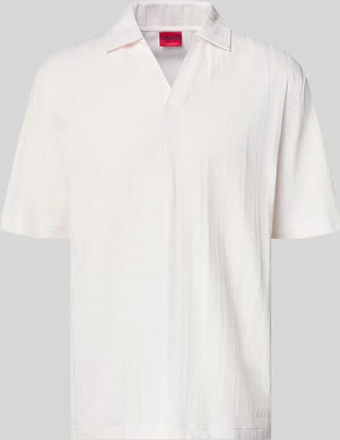 HUGO relaxed fit poloshirt met structuurpatroon model 'DALIBO' - Foto 2
