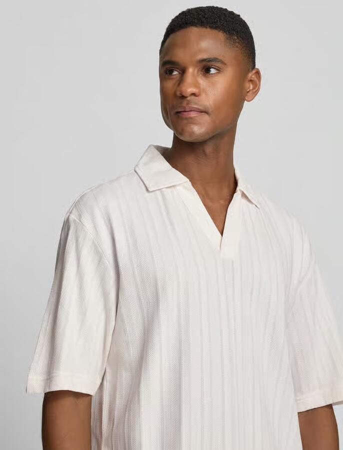 HUGO relaxed fit poloshirt met structuurpatroon model 'DALIBO'