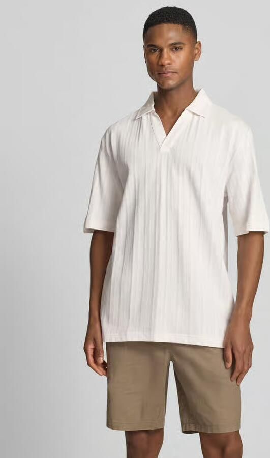 HUGO relaxed fit poloshirt met structuurpatroon model 'DALIBO' - Foto 3
