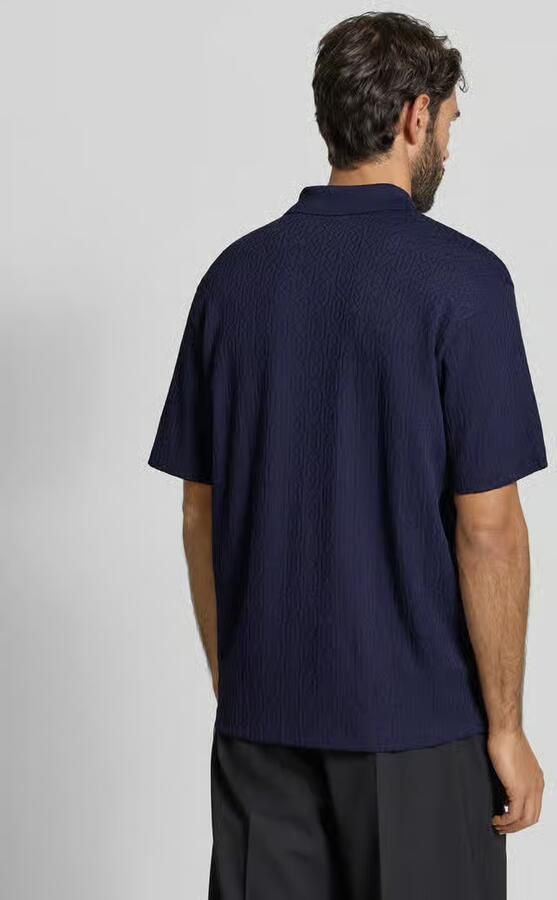 HUGO Relaxed fit poloshirt van viscosemix model 'DALLOVO'