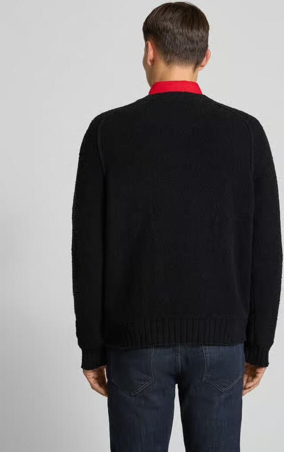 HUGO Relaxed fit pullover van katoenmix model 'SAN CHRISTOPHER'
