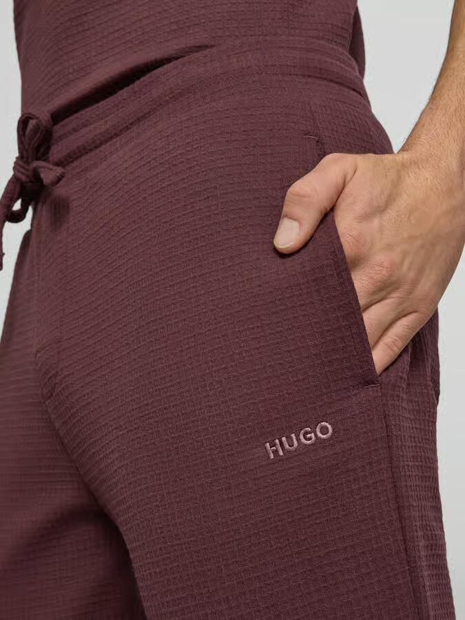 HUGO Relaxed fit pyjamabroek van katoenmix model 'AUSTIN PANTS' - Foto 2