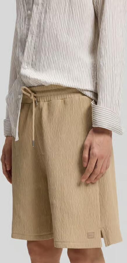 HUGO relaxed fit short van katoenmix model 'DENOSHORT'