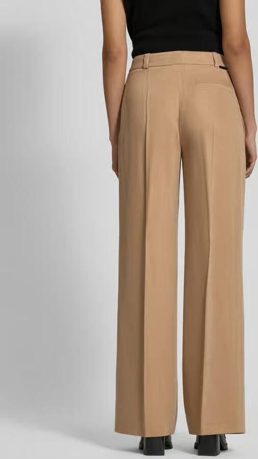 HUGO Relaxed fit stoffen broek in pure lyocell model 'Hasene' - Foto 3