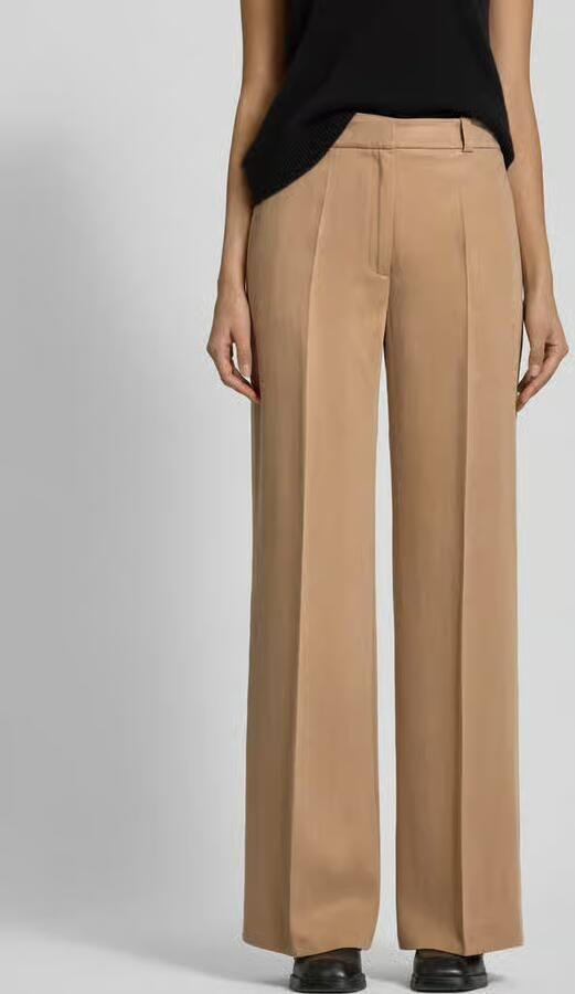 HUGO Relaxed fit stoffen broek in pure lyocell model 'Hasene' - Foto 2