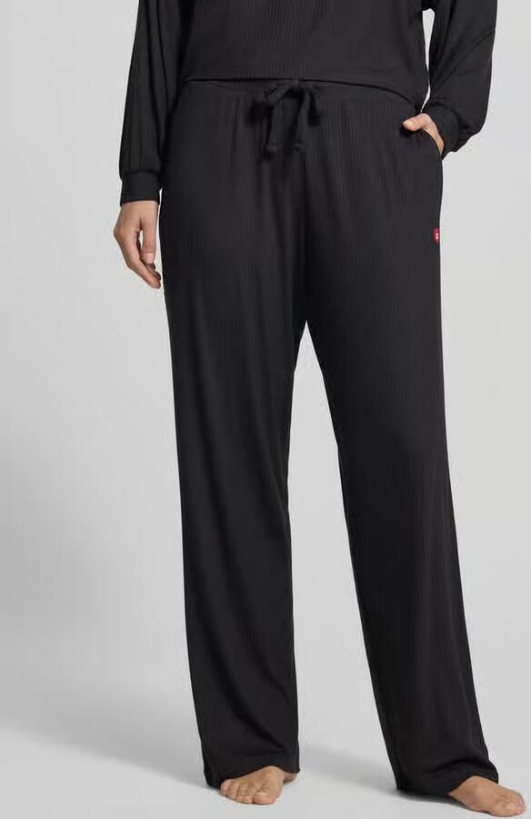 HUGO relaxed fit sweatbroek van modalmix model ' HEART' - Foto 2