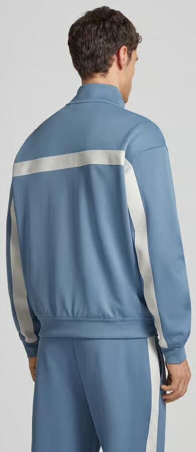 HUGO Regular fit sweatjack met band van chevron model 'DARTI' - Foto 4