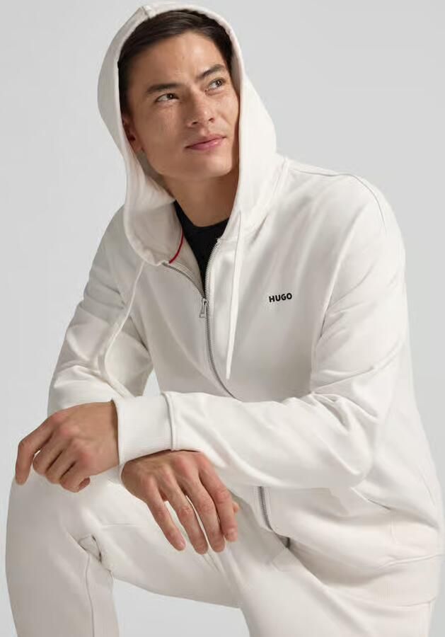 HUGO Relaxed fit sweatjack van puur katoen model 'DAPOZIP' - Foto 2
