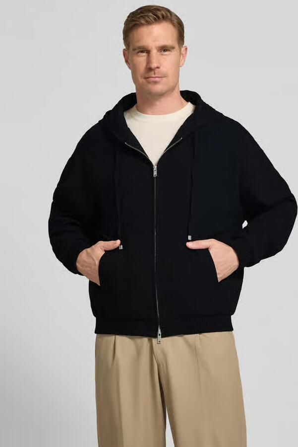 HUGO relaxed fit sweatjack van puur katoen model 'Hootailored262X' - Foto 2
