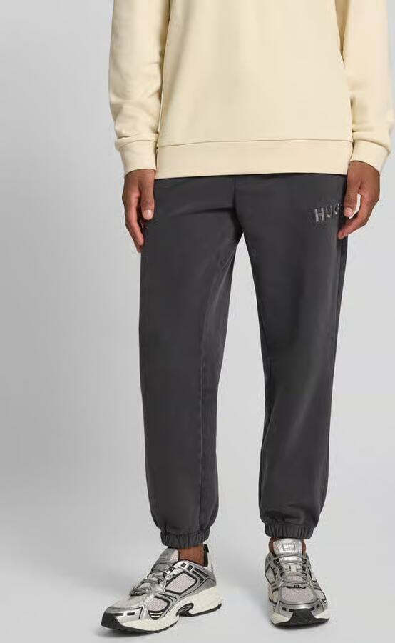 HUGO Relaxed fit sweatpants van katoenmix model 'DELWONY' - Foto 2