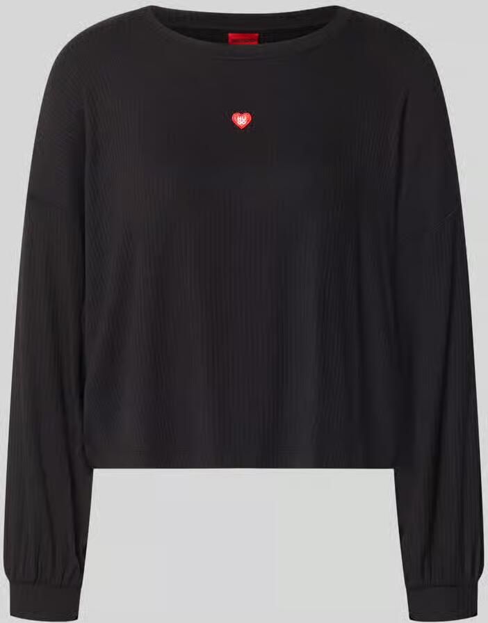 HUGO relaxed fit sweatshirt van modalmix model ' HEART'