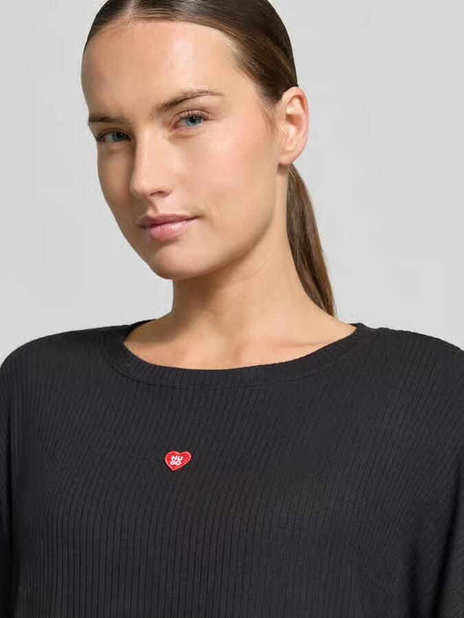 HUGO relaxed fit sweatshirt van modalmix model ' HEART'