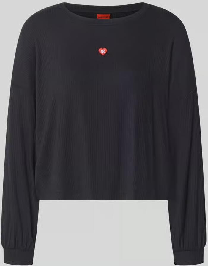 HUGO relaxed fit sweatshirt van modalmix model ' HEART' - Foto 2