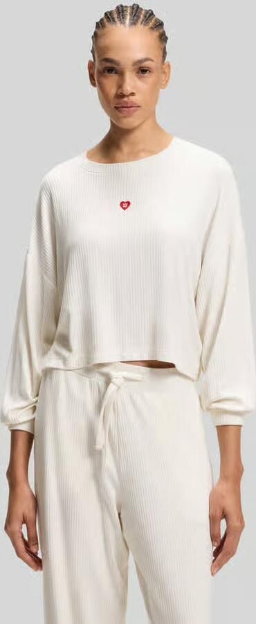 HUGO relaxed fit sweatshirt van modalmix model ' HEART' - Foto 3