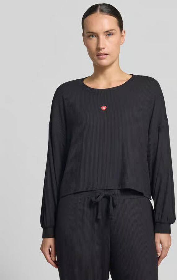 HUGO relaxed fit sweatshirt van modalmix model ' HEART' - Foto 2