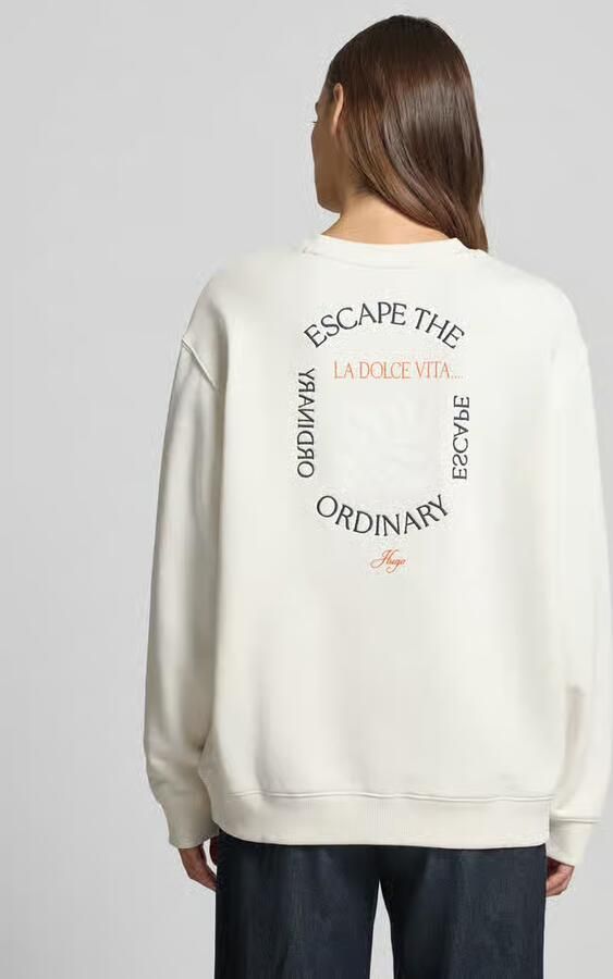 HUGO relaxed fit sweatshirt van puur katoen model 'CLASSIC CREW_9' - Foto 2