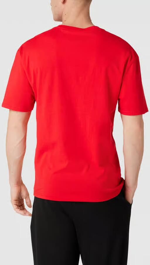 Hugo Boss Heren Stijlvolle Biologisch Katoenen T-shirt Red Heren - Foto 2
