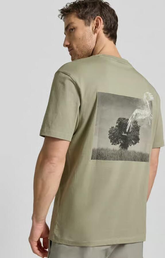 HUGO relaxed fit T-shirt met print aan de achterkant - Foto 2