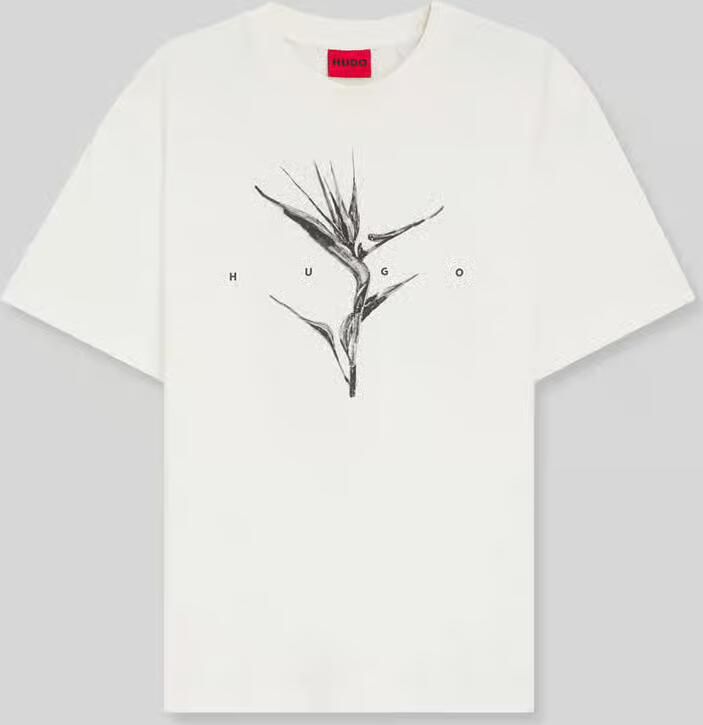 HUGO relaxed fit T-shirt van puur katoen model 'DARISE' - Foto 2