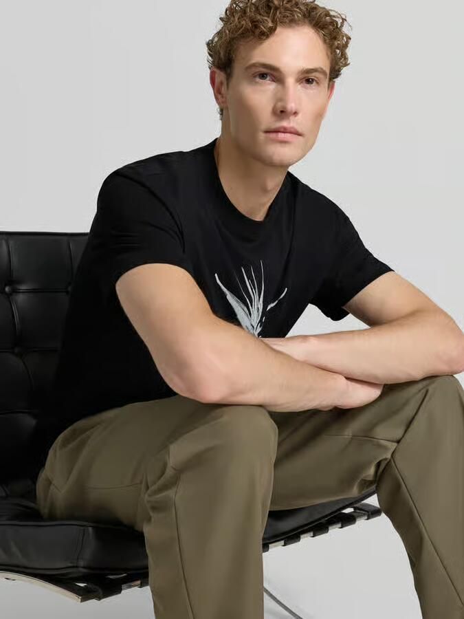 HUGO relaxed fit T-shirt van puur katoen model 'DARISE' - Foto 2