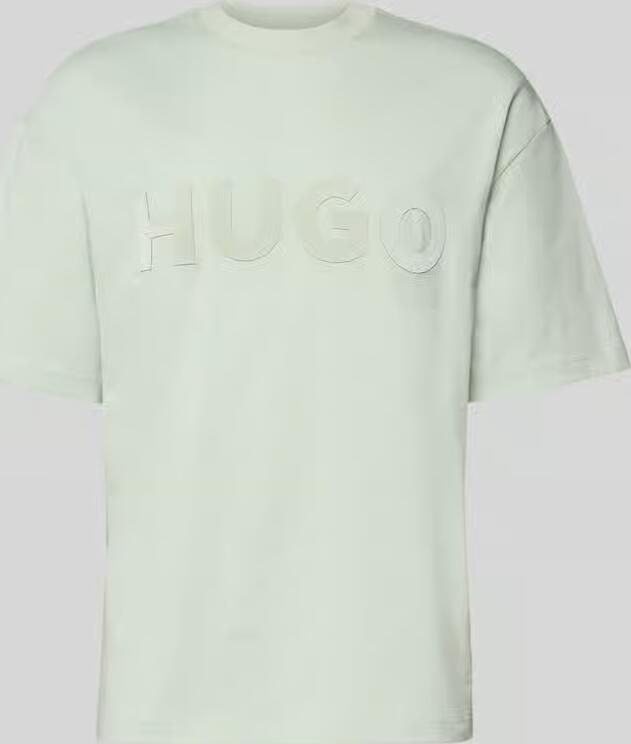 HUGO relaxed fit T-shirt van puur katoen model 'DINKEE' - Foto 2