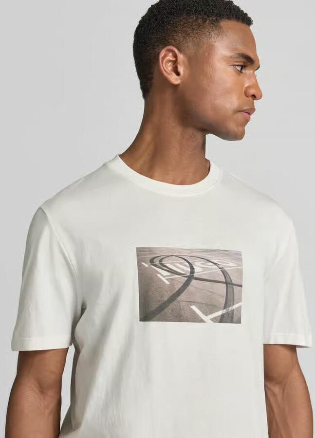 HUGO relaxed fit T-shirt van puur katoen model 'DOSTINO'