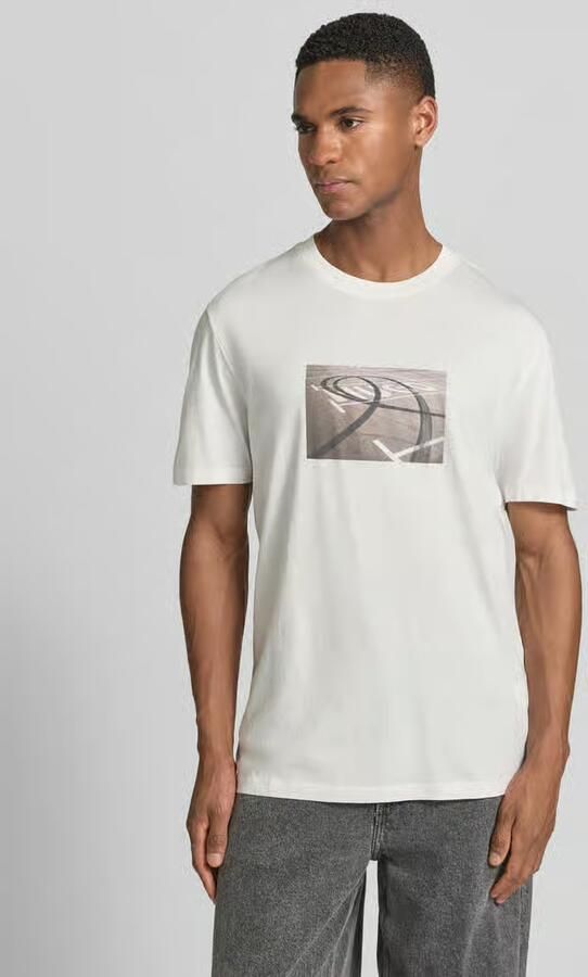 HUGO relaxed fit T-shirt van puur katoen model 'DOSTINO' - Foto 4