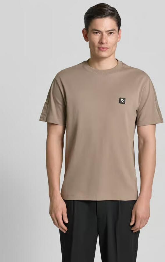 HUGO relaxed fit T-shirt van puur katoen model 'DROSTEE' - Foto 3