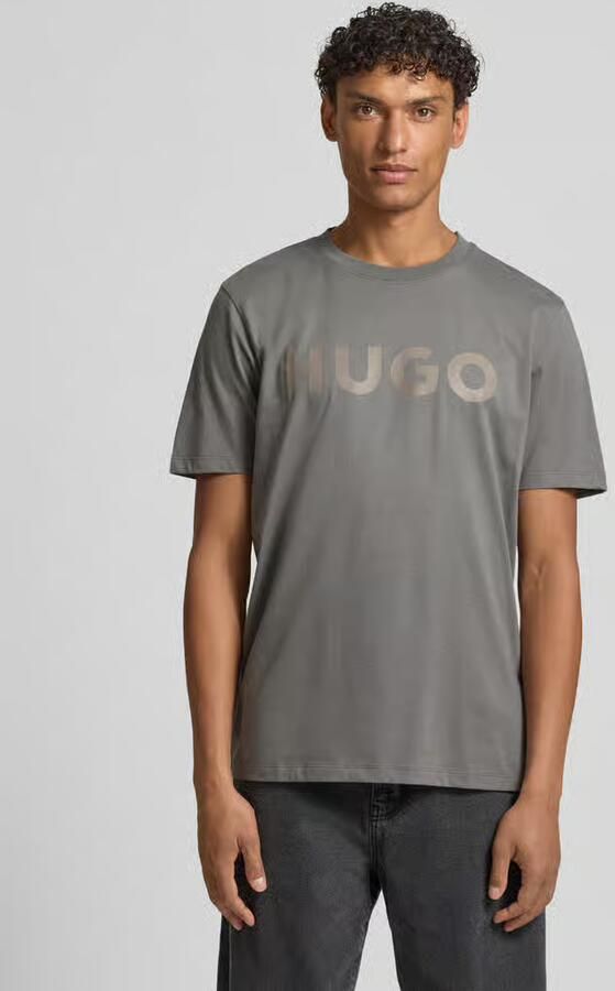 HUGO relaxed fit T-shirt van puur katoen model 'DULIVIO' - Foto 3