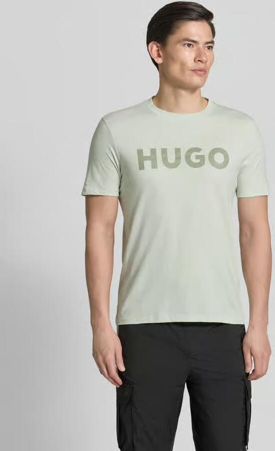 HUGO relaxed fit T-shirt van puur katoen model 'DULIVIO' - Foto 4