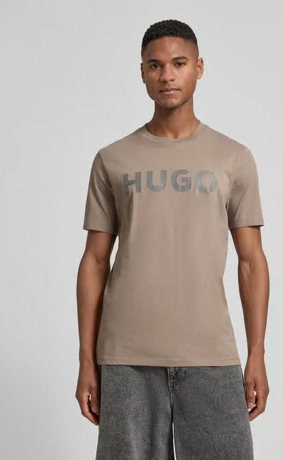 HUGO relaxed fit T-shirt van puur katoen model 'DULIVIO' - Foto 3