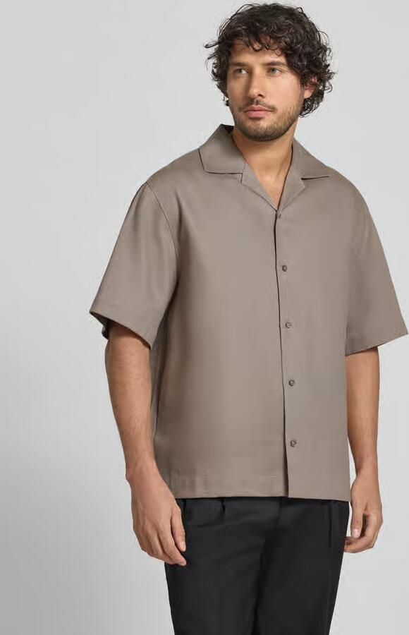 HUGO relaxed fit vrijetijdsoverhemd van mix van hennep en lyocell model 'ESPINO' - Foto 3