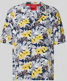 HUGO relaxed fit vrijetijdsoverhemd van pure viscose model 'BEACH'