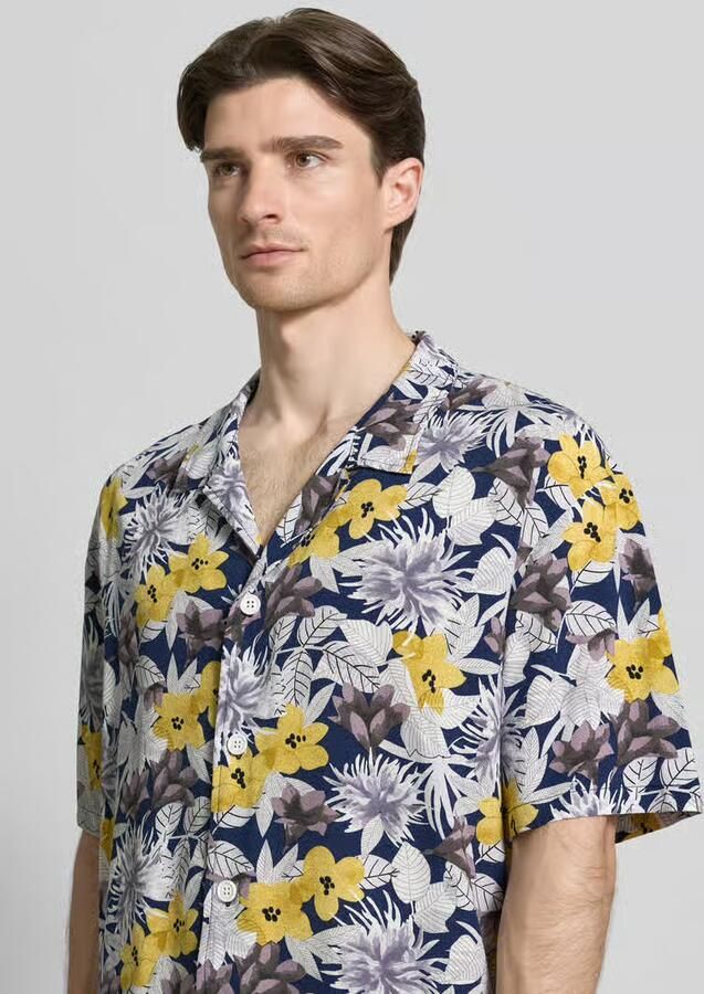 HUGO relaxed fit vrijetijdsoverhemd van pure viscose model 'BEACH'