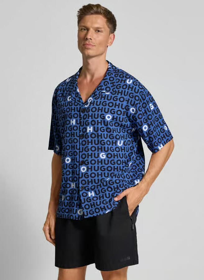 HUGO Relaxed fit vrijetijdsoverhemd van pure viscose model 'CALAL' - Foto 2