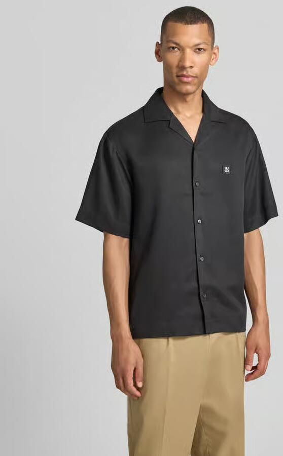 HUGO relaxed fit vrijetijdsoverhemd van puur lyocell model 'ESPINO' - Foto 4