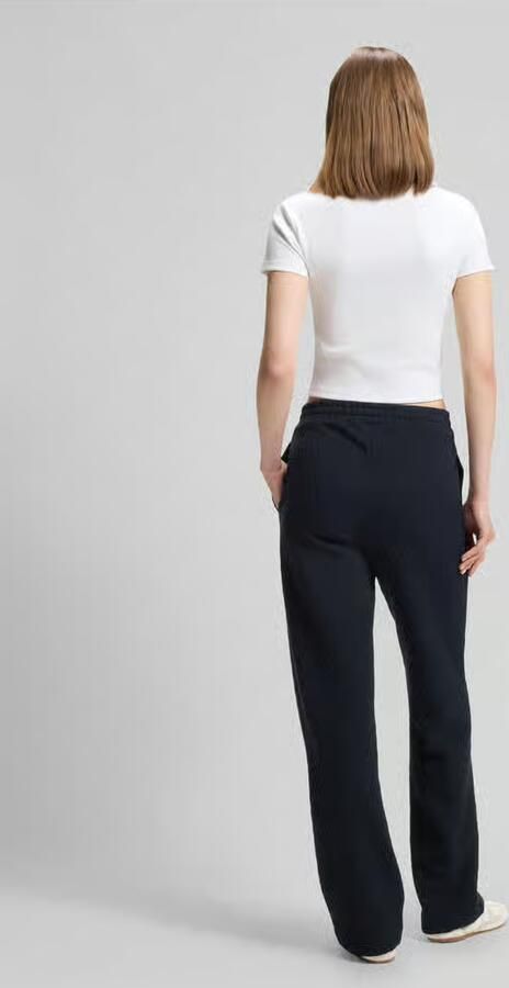 HUGO relaxed fit wijdte broek met logodetail model 'NADID' - Foto 3
