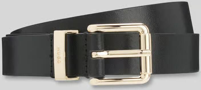 HUGO Riem van echt leer met logodetail model 'Palm-MLoop'
