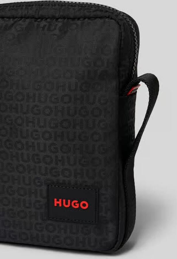 HUGO Schoudertas met all-over motief model 'Ethon_JQ_NEW NS ZIP'