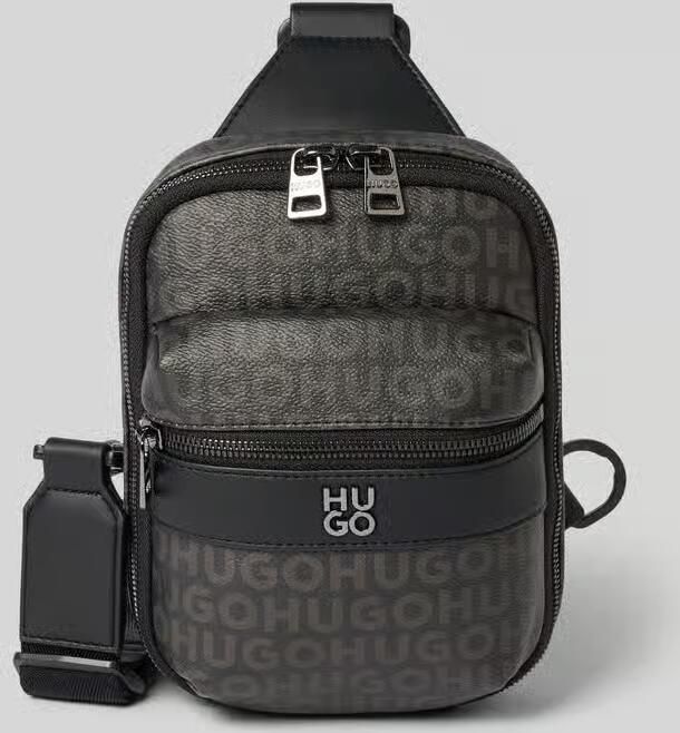 HUGO schoudertas met labelmotief model 'QUANTIC_M_MONOSTRAP' - Foto 2