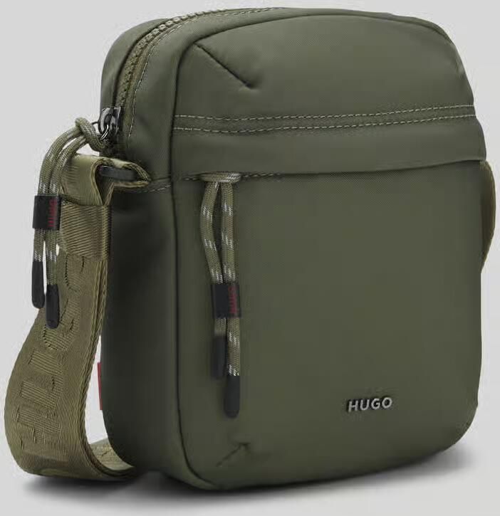 HUGO schoudertas met logodetails