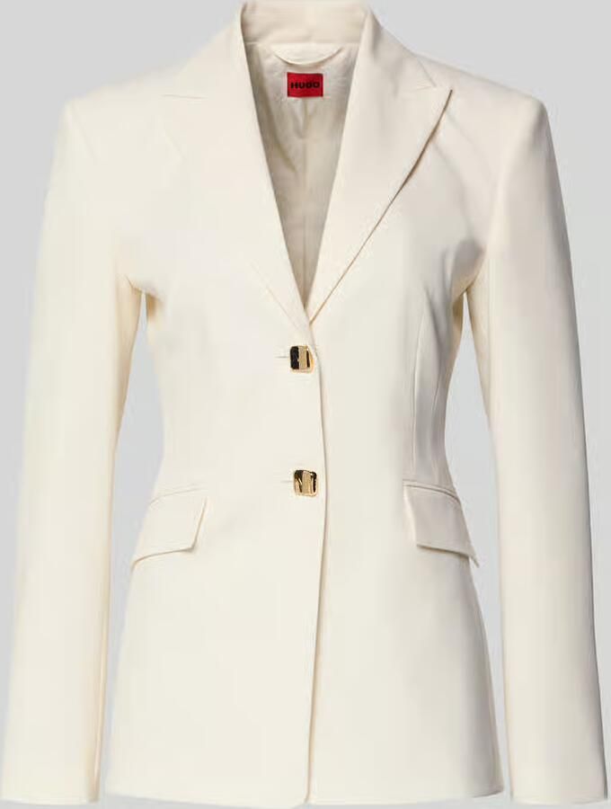 HUGO Shaped fit Blazer met stijgend revers Model 'ASMALLA' - Foto 2