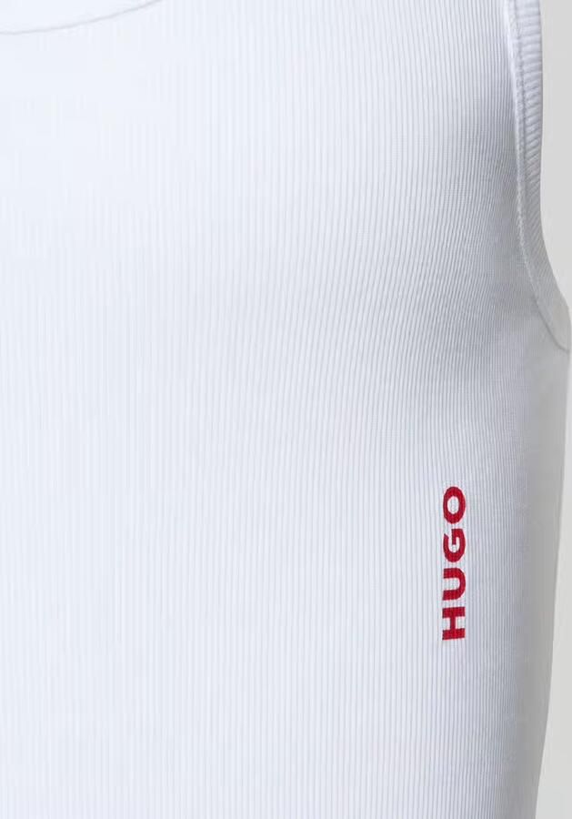 HUGO Shaped fit onderhemd van puur katoen in een set van 3 stuks model 'TANK TOP TRIPL.' - Foto 2