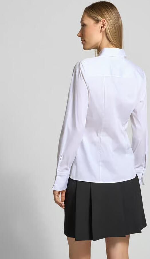 HUGO Shaped fit overhemdblouse van katoenmix model 'THE FITTED SHIRT' - Foto 3