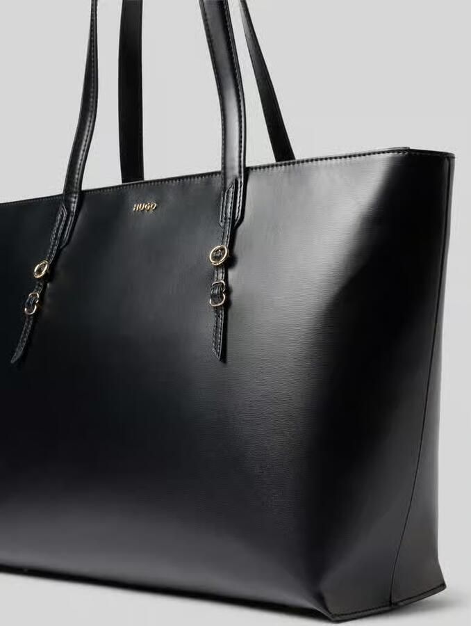 HUGO Shopper in leerlook model 'SYNDRA_SHOPPER'