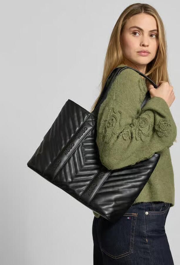 HUGO Shopper van kunstleer model 'BECKY QL_TOTE SM' - Foto 2
